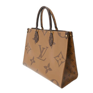 Louis Vuitton Giant Canvas the Monogram Handbag Tote Reverse Brown On Go